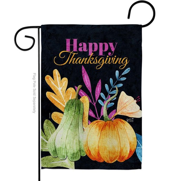 Angeleno Heritage Angeleno Heritage G135566-BO 13 x 18.5 in. Thanksgiving Pumpkin Garden Flag with Fall Double-Sided Decorative Vertical Flags House Decoration Banner Yard Gift G135566-BO